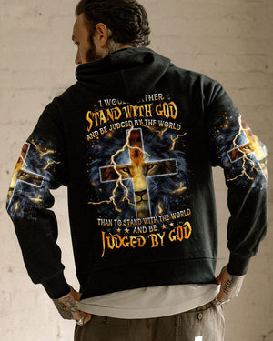 I Would Rather Stand With God Lion Men's All Over Print Shirt - Yhhn0404241