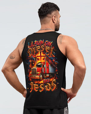 I Run On Diesel And Jesus Trucker Men's All Over Print Shirt - Yhhn0408254