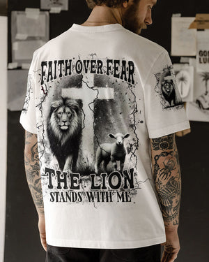Faith Over Fear Men's All Over Print Shirt - Yhhn0512252