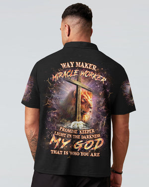 Way Maker Miracle Worker Cross Lion Men's All Over Print Shirt - Yhhn0605242