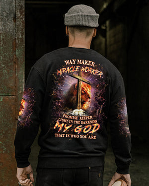 Way Maker Miracle Worker Cross Lion Men's All Over Print Shirt - Yhhn0605242