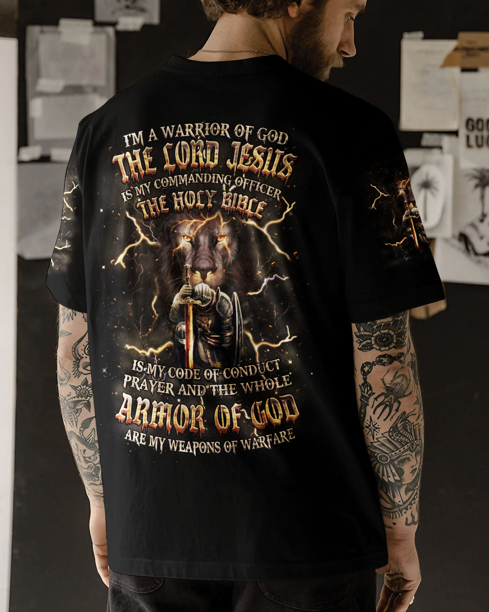 I'm A Warrior Of God Men's All Over Print Shirt - Yhhn1005243