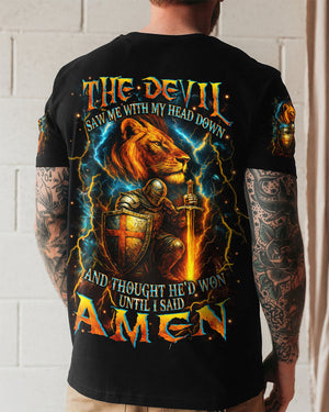 The Devil Saw Me With My Head Down Men's All Over Print Shirt - Yhhn1007251