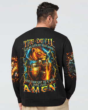 The Devil Saw Me With My Head Down Men's All Over Print Shirt - Yhhn1007251