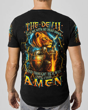 The Devil Saw Me With My Head Down Men's All Over Print Shirt - Yhhn1007251