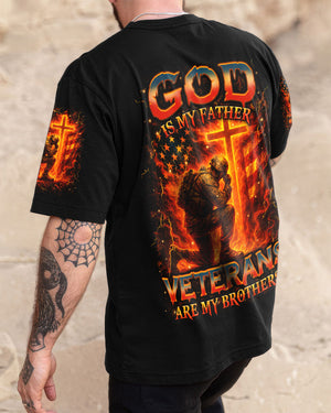 God Is My Father Veterans Are My Brothers Men's All Over Print Shirt - Yhhn1009253