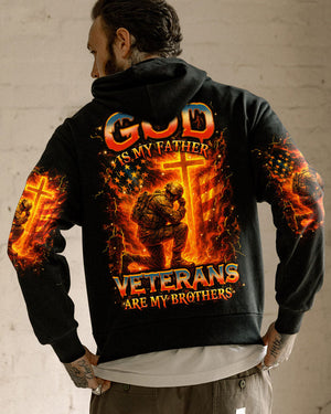 God Is My Father Veterans Are My Brothers Men's All Over Print Shirt - Yhhn1009253