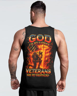 God Is My Father Veterans Are My Brothers Men's All Over Print Shirt - Yhhn1009253