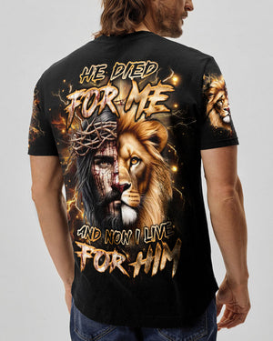 He Died For Me Men's All Over Print Shirt - Yhhn1301253