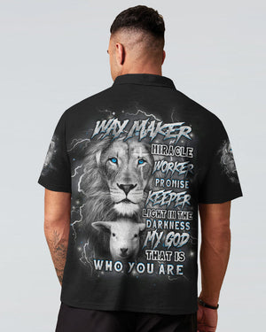 Way Maker Miracle Worker Cross Lion Men's All Over Print Shirt - Yhhn1309242