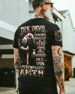 The Devil Saw Me With My Head Down Warrior Men's All Over Print Shirt - Yhhn1403253
