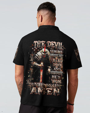 The Devil Saw Me With My Head Down Warrior Men's All Over Print Shirt - Yhhn1403253