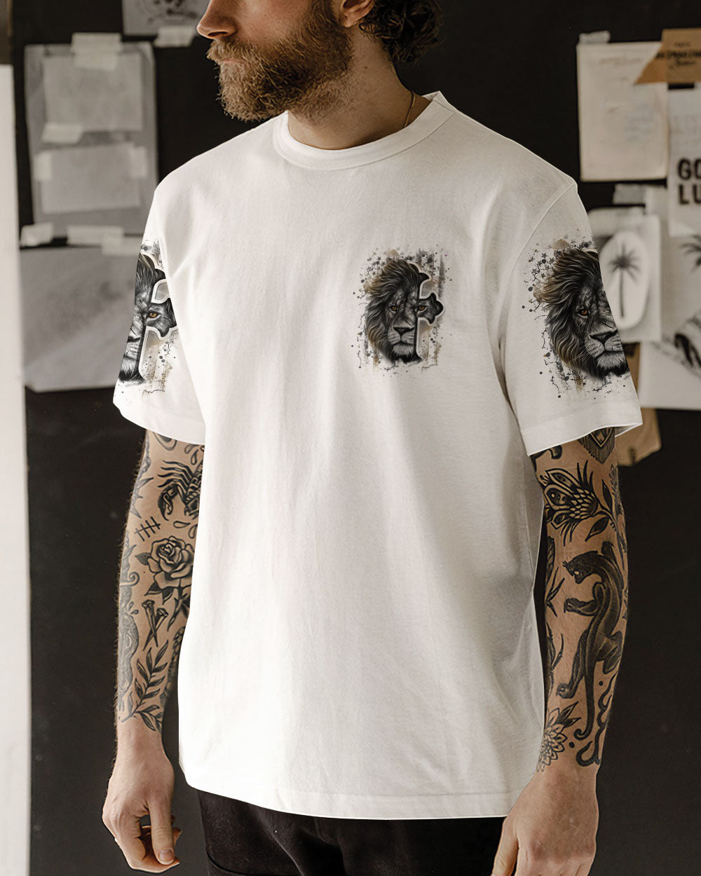Jesus Dropped The Charges Lion Men's All Over Print Shirt - Yhhn1608241