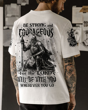Be Strong And Courageous Men's All Over Print Shirt - Yhhn1703254