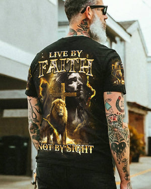 Live By Faith Not By Sight Men's All Over Print Shirt - Yhhn1902252