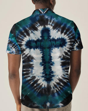 Tie Dye Cross Men's All Over Print Shirt - Yhhn1912252