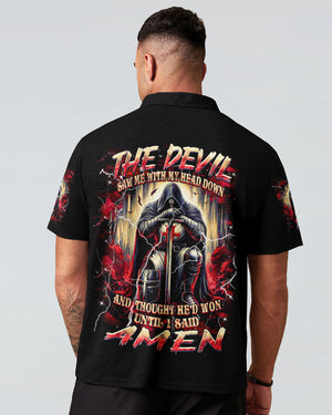 The Devil Saw Me With My Head Down Men's All Over Print Shirt - Yhhn2003254