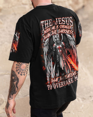 The Jesus Inside Me Is Stronger Warrior Men's All Over Print Shirt - Yhhn2011251