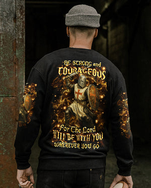 Be Strong And Courageous Men's All Over Print Shirt - Yhhn2204253