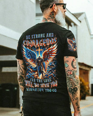 Be Strong And Courageous Men's All Over Print Shirt - Yhln0205242