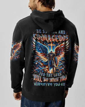 Be Strong And Courageous Men's All Over Print Shirt - Yhln0205242