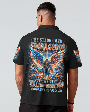 Be Strong And Courageous Men's All Over Print Shirt - Yhln0205242