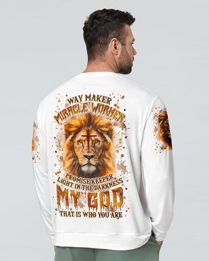 Way Maker Miracle Worker Cross Lion Men's All Over Print Shirt - Yhln0409252