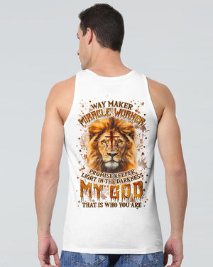 Way Maker Miracle Worker Cross Lion Men's All Over Print Shirt - Yhln0409252
