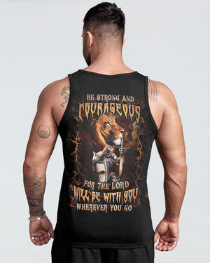 Be Strong And Courageous Men's All Over Print Shirt - Yhln0603253
