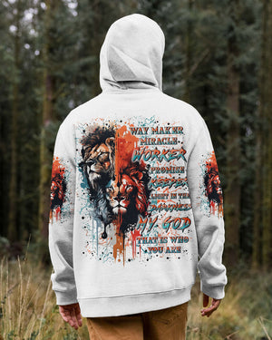 Way Maker Miracle Worker Cross Lion Men's All Over Print Shirt - Yhln0705241