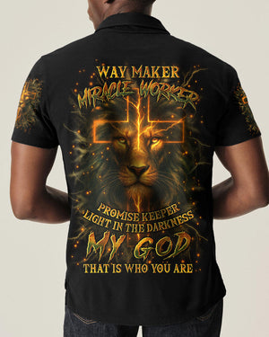 Way Maker Miracle Worker Cross Lion Men's All Over Print Shirt - Yhln0809252