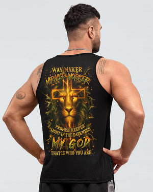 Way Maker Miracle Worker Cross Lion Men's All Over Print Shirt - Yhln0809252