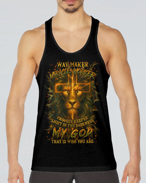 Way Maker Miracle Worker Cross Lion Men's All Over Print Shirt - Yhln0809252