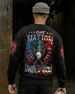 One Nation Under God Warrior Men's All Over Print Shirt - Yhln1006252