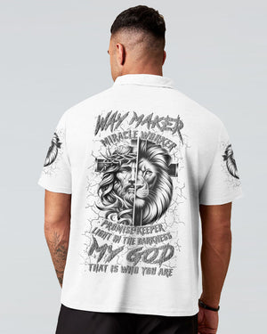 Way Maker Miracle Worker Jeus Cross Lion Men's All Over Print Shirt - Yhln1104244