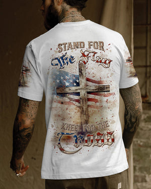 Stand For The Flag Kneel For The Cross Men's All Over Print Shirt - Yhln1206241
