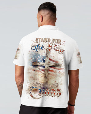 Stand For The Flag Kneel For The Cross Men's All Over Print Shirt - Yhln1206241