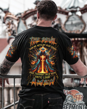 The Devil Caught Me With My Head Down Men's All Over Print Shirt - Yhln1505244