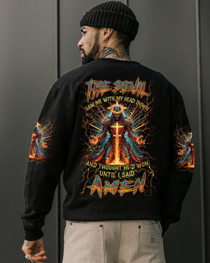 The Devil Caught Me With My Head Down Men's All Over Print Shirt - Yhln1505244