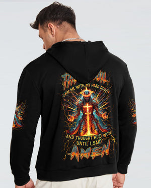 The Devil Caught Me With My Head Down Men's All Over Print Shirt - Yhln1505244