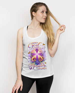 When God Steps In Miracles Happen Women's All Over Print Shirt - Yhln1706243