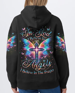 I Believe In God I Believe In Angels Women's All Over Print Shirt - Yhln1901242