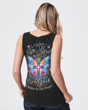 I Believe In God I Believe In Angels Women's All Over Print Shirt - Yhln1901242