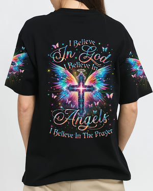 I Believe In God I Believe In Angels Women's All Over Print Shirt - Yhln1901242