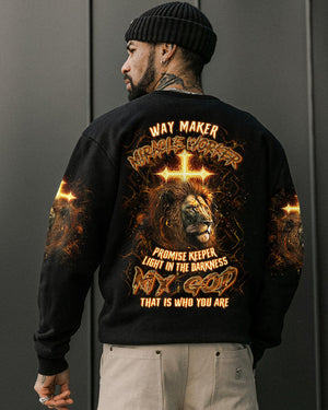 Way Maker Miracle Worker Cross Lion Men's All Over Print Shirt - Yhln1903244