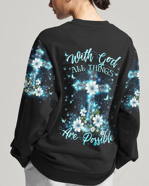With God All Things Are Possible Women's All Over Print Shirt - Yhln2310232