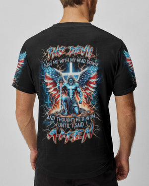 The Devil Caught Me With My Head Down Men's All Over Print Shirt - Yhln2604241