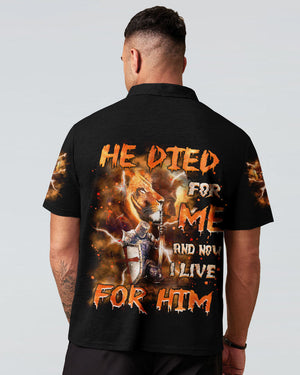 He Died For Me Lion Warrior Men's All Over Print Shirt - Tlnz2802251