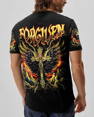 Forgiven Cross Wings Men's All Over Print Shirt - Tlnz1703253