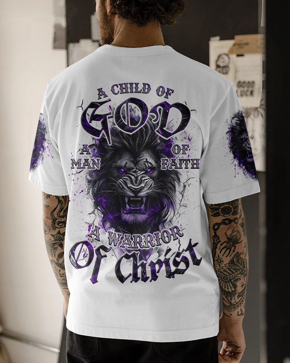 A Warrior Of Christ Lion Men's All Over Print Shirt - Tyqy2803254
